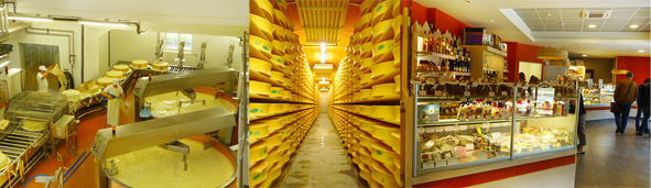 Coopérative laitière de Moûtiers - Fabrication et vente du Beaufort - A visiter