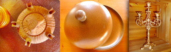 A grolle -  a cheese cover - a candleholder